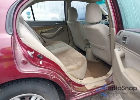 2002 Honda Civic Lx z USA, uszkodzony, nr VIN 2HGES16542H515589